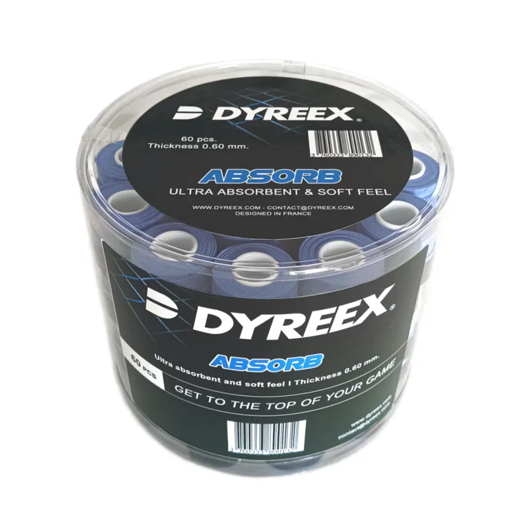 Dyreex tennis overgrip Absorb - ultra absorbent 12 pcs. blue