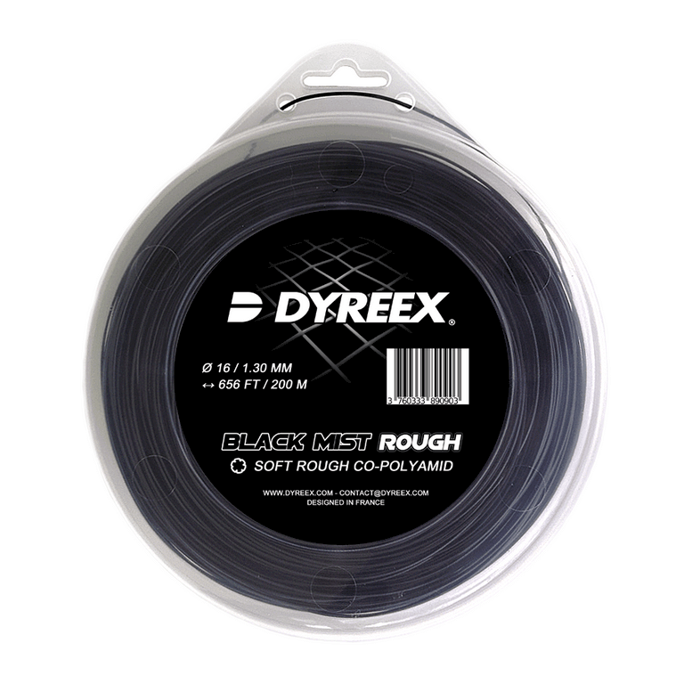 Dyreex tenns string Black Mist Rough 200 m. reel / 1.30 mm. Polyamid monofilament