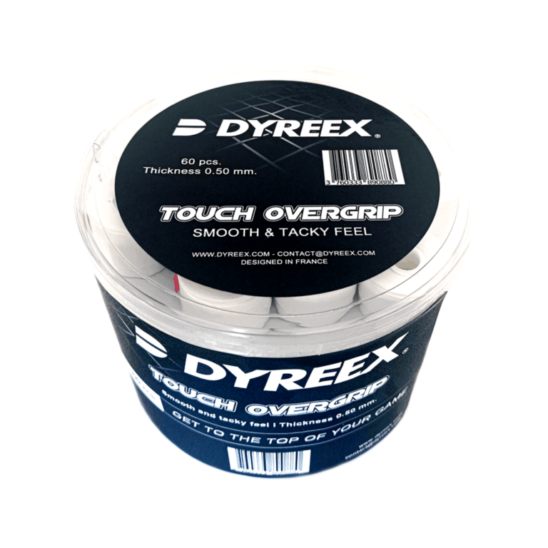 Dyreex tennis overgrip Touch - soft and tacky grip 60 pcs. white