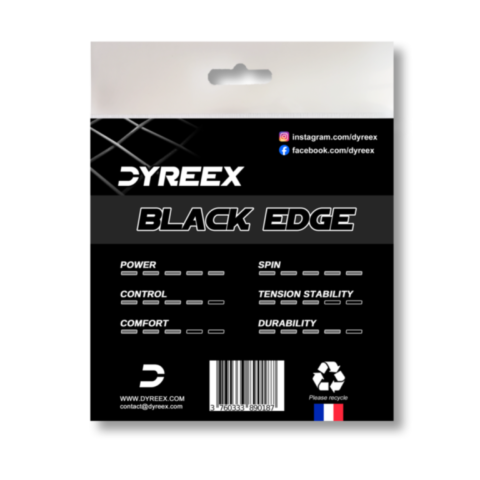 Dyreex Black Edge 125 mm. - tennis string that provides power and spin