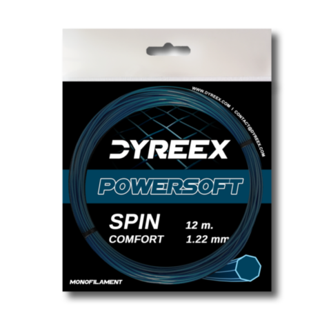 Dyreex tennis string Powersoft 12 m. set - 1.22 mm. String that provided a very high level of comfort for a monofilament and this was achieved thanks to the very high elasticity of the string.