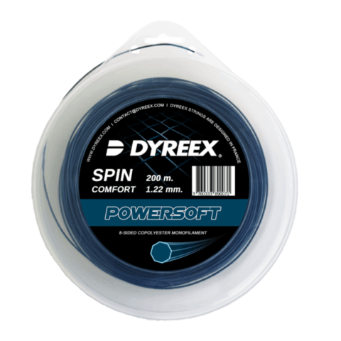 Dyreex tennis string Powersoft 200 m. set - 1.22 mm. String that provided a very high level of comfort for a monofilament and this was achieved thanks to the very high elasticity of the string.
