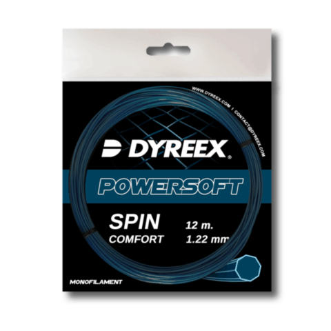 Dyreex tennis string Powersoft 200 m. /1.22 mm. String that provided a very high level of comfort for a monofilament and this was achieved thanks to the very high elasticity of the string.