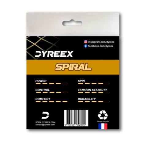 Dyreex tenns string Spiral 12 m.  1.35 mm back.