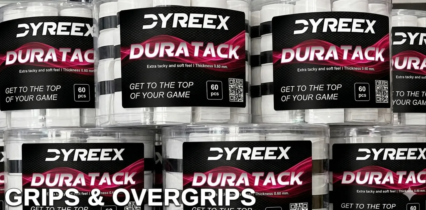 Do you sweat on the tennis court? Dyreex grips and overgrips