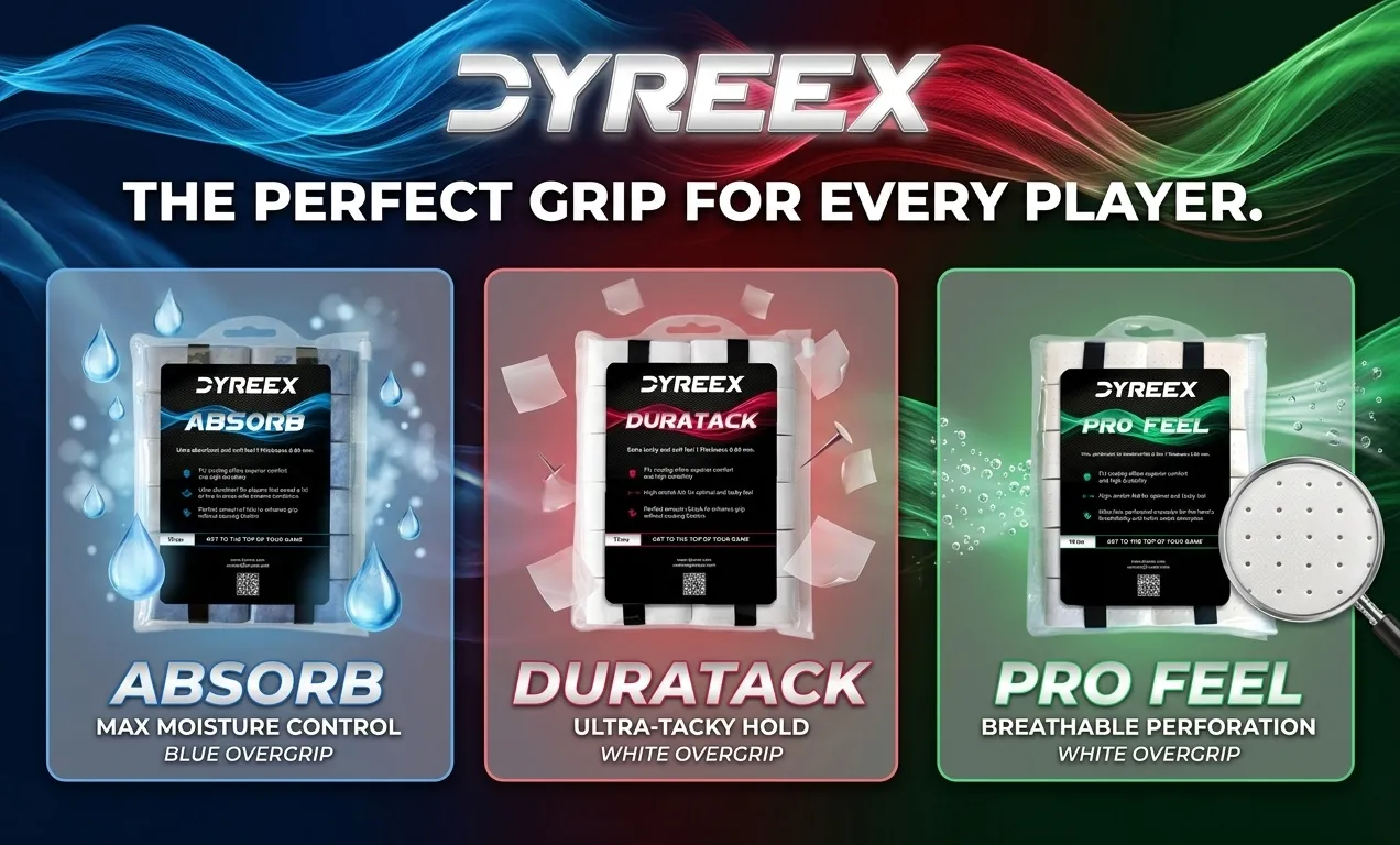 Dyreex tennis overgrip - Absorb, Pro Feel, Duratack