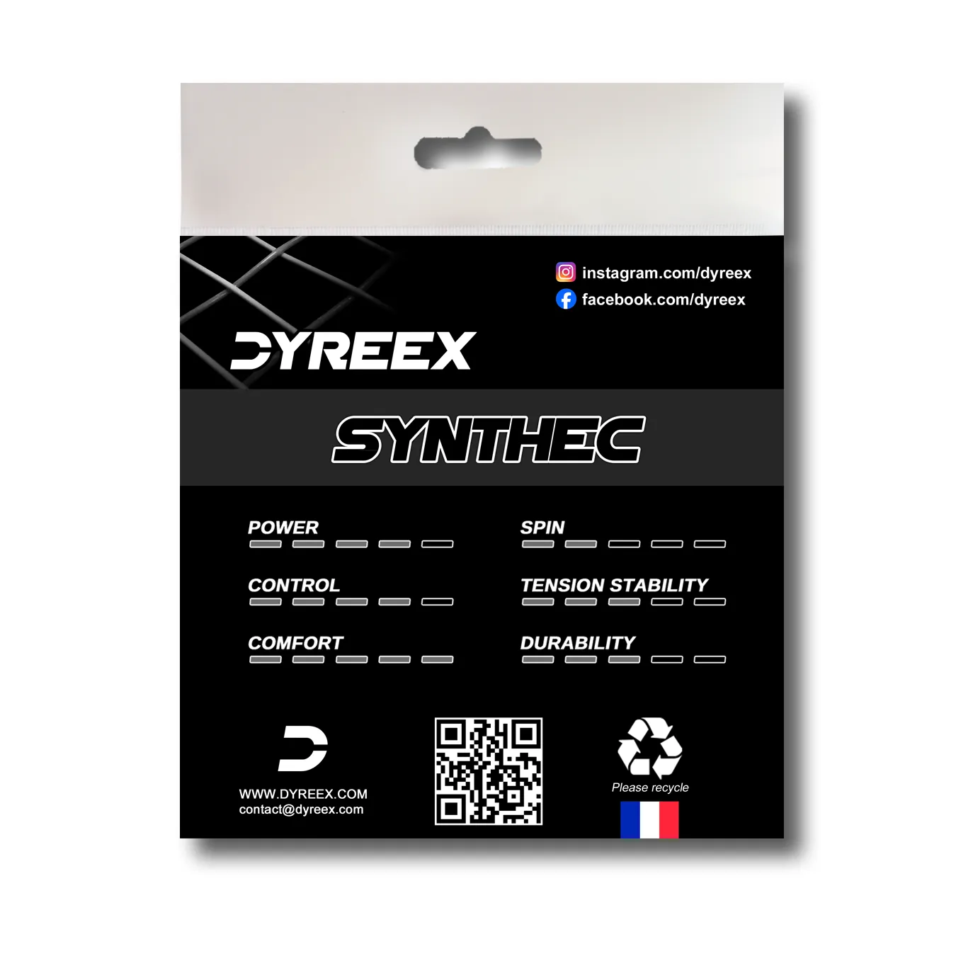 Dyreex tenns string Synthec 12m Premium synthetic gut 200 m. 1.35 mm.