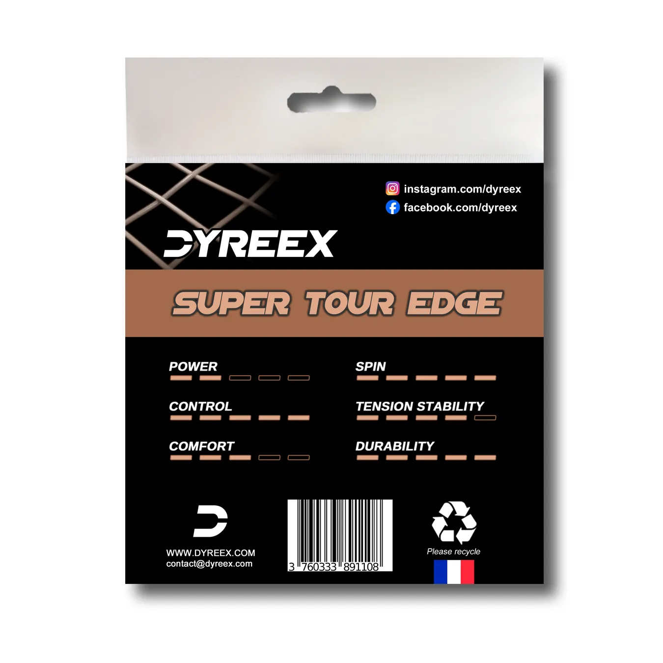 Dyreex tennis string Super Tour Edge 12 m. set