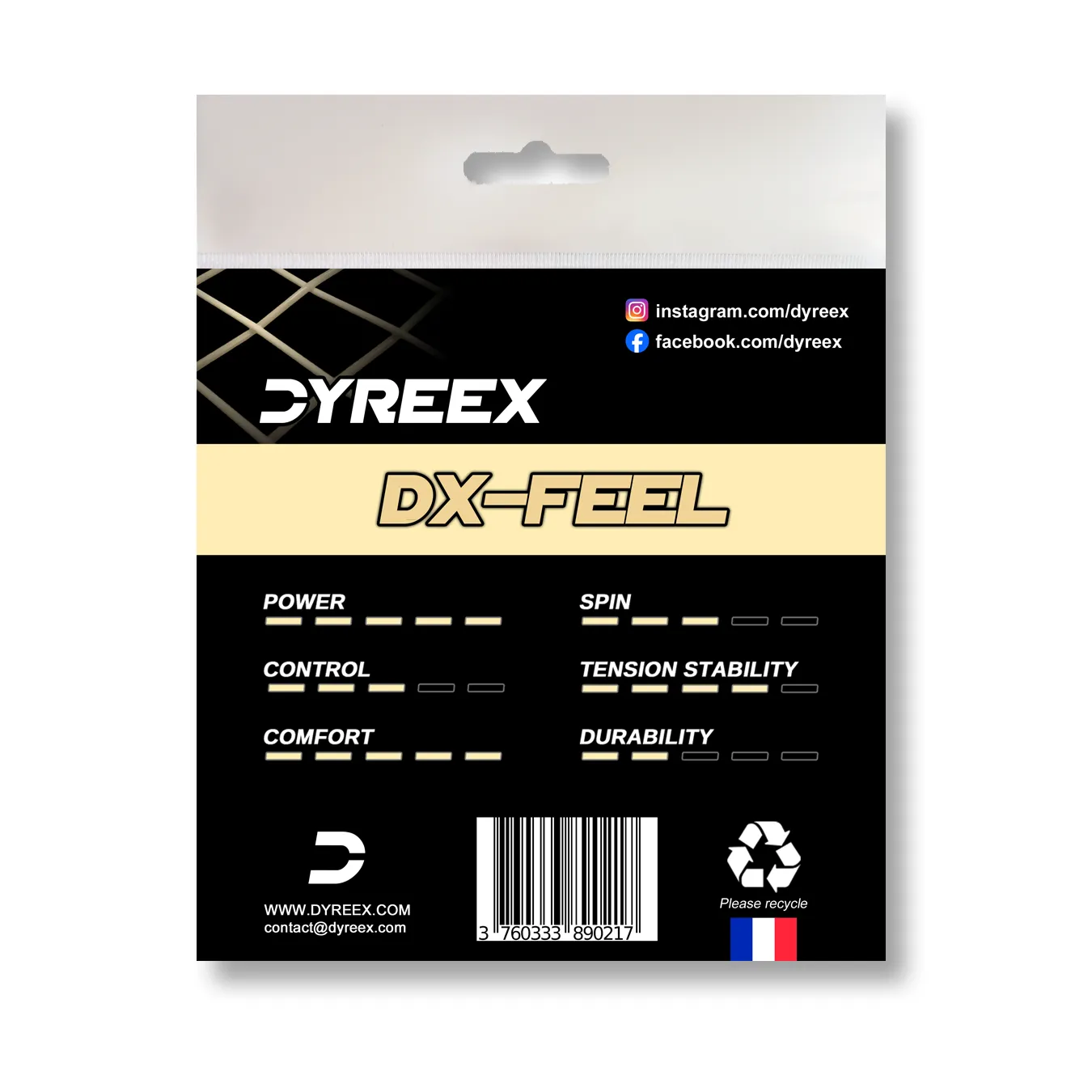 DX-Feel 12 m set Dyreex tennis strings